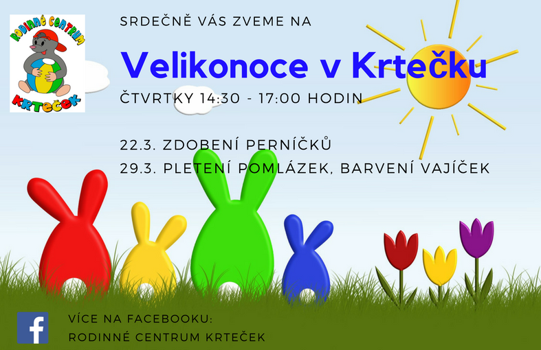 velikonoce krtecek pelhrimov plakat