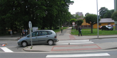 nehoda cyklistka auto humpolec ikona 09072014